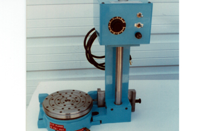 A rotary grinding table performing an inspection application