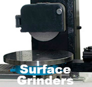 A rotary grinding table attached to a surface grinding machine